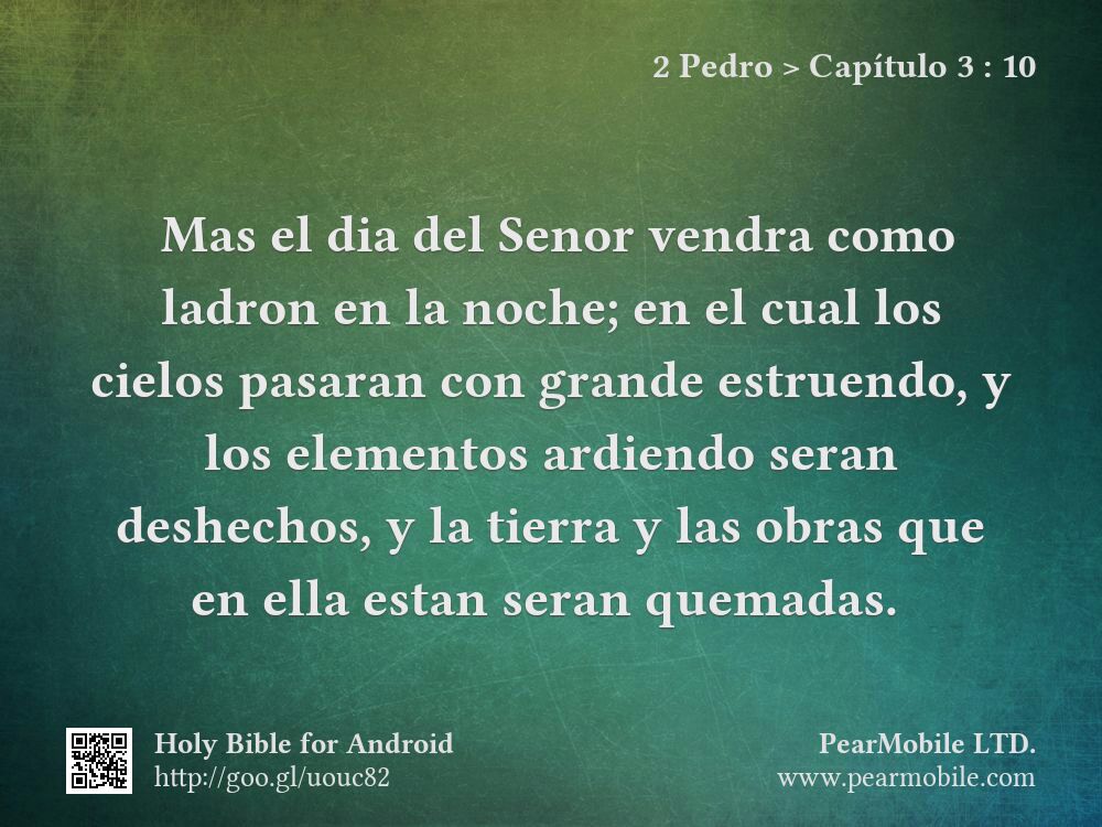 2 Pedro, Capítulo 3:10